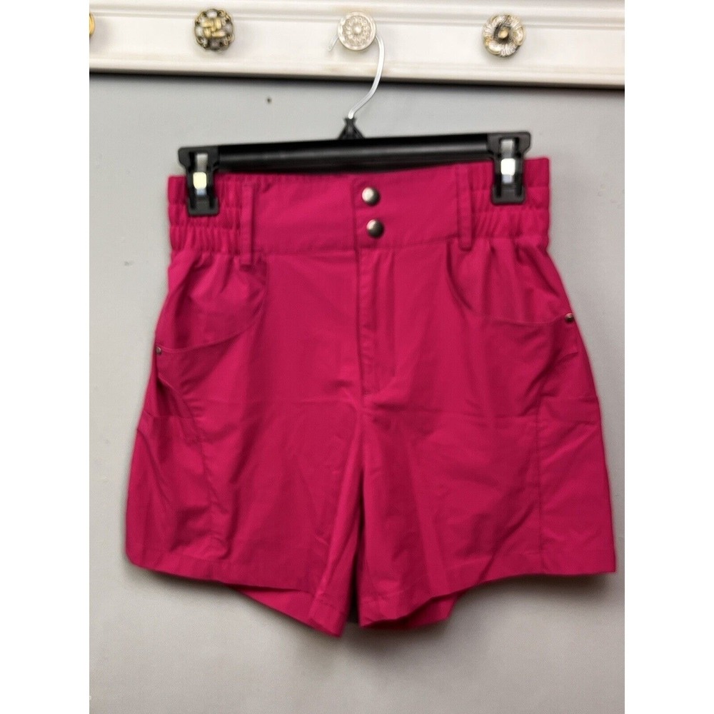 Viodia Athletic Shorts Womens XS Pink Hiking Outdoor High Rise Cargo Pockets
